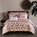 Fixturesfirst 9 Piece Koli Comforter & Quilt Set, Blush - Twin Size FI1699531